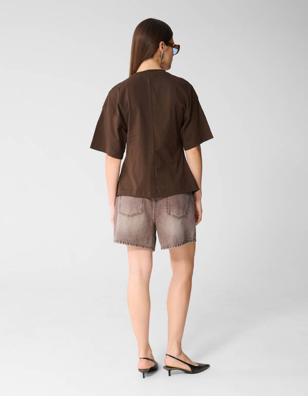 Braune Jeansshorts SHOEBY WOMEN