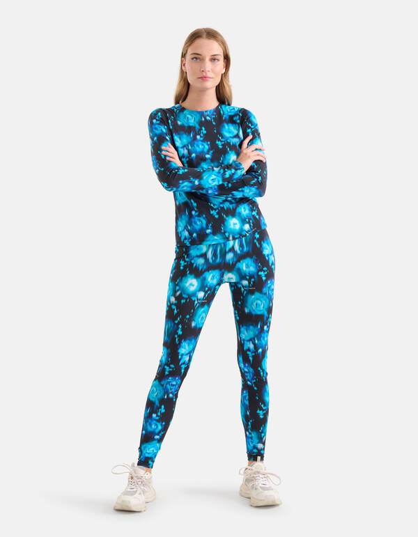Bedruckte Reise-Leggings Blau SHOEBY WOMEN