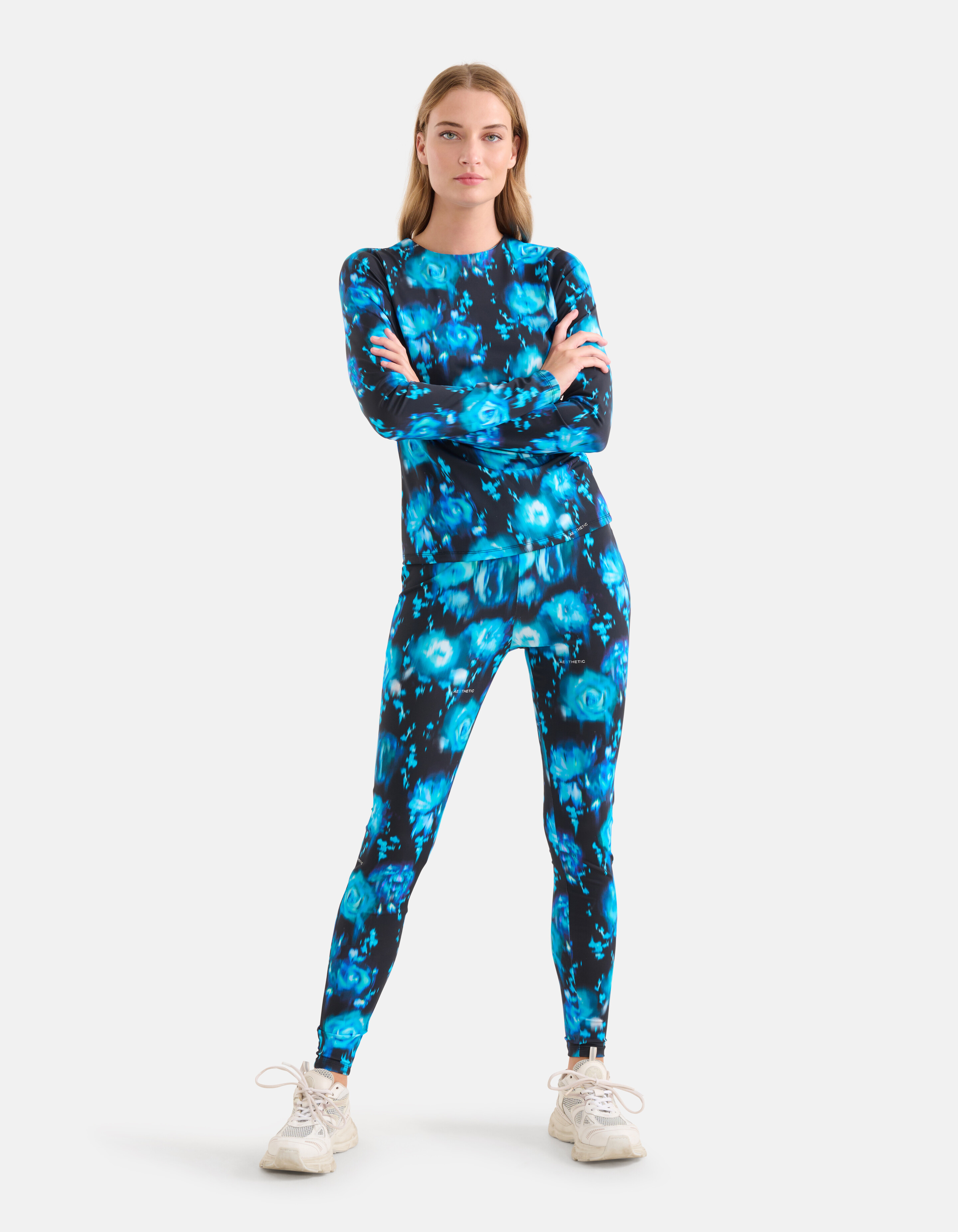 Bedruckte Reise-Leggings Blau SHOEBY WOMEN