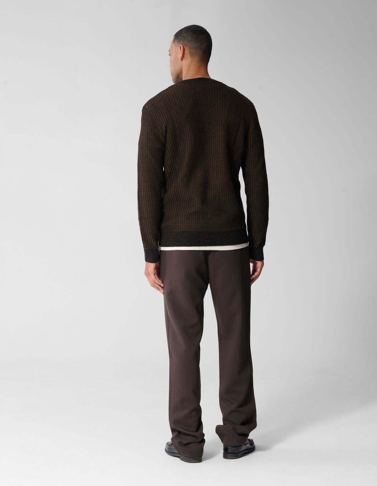 Waffel Strickpullover Mit Rundhalsausschnitt Dunke SHOEBY MEN