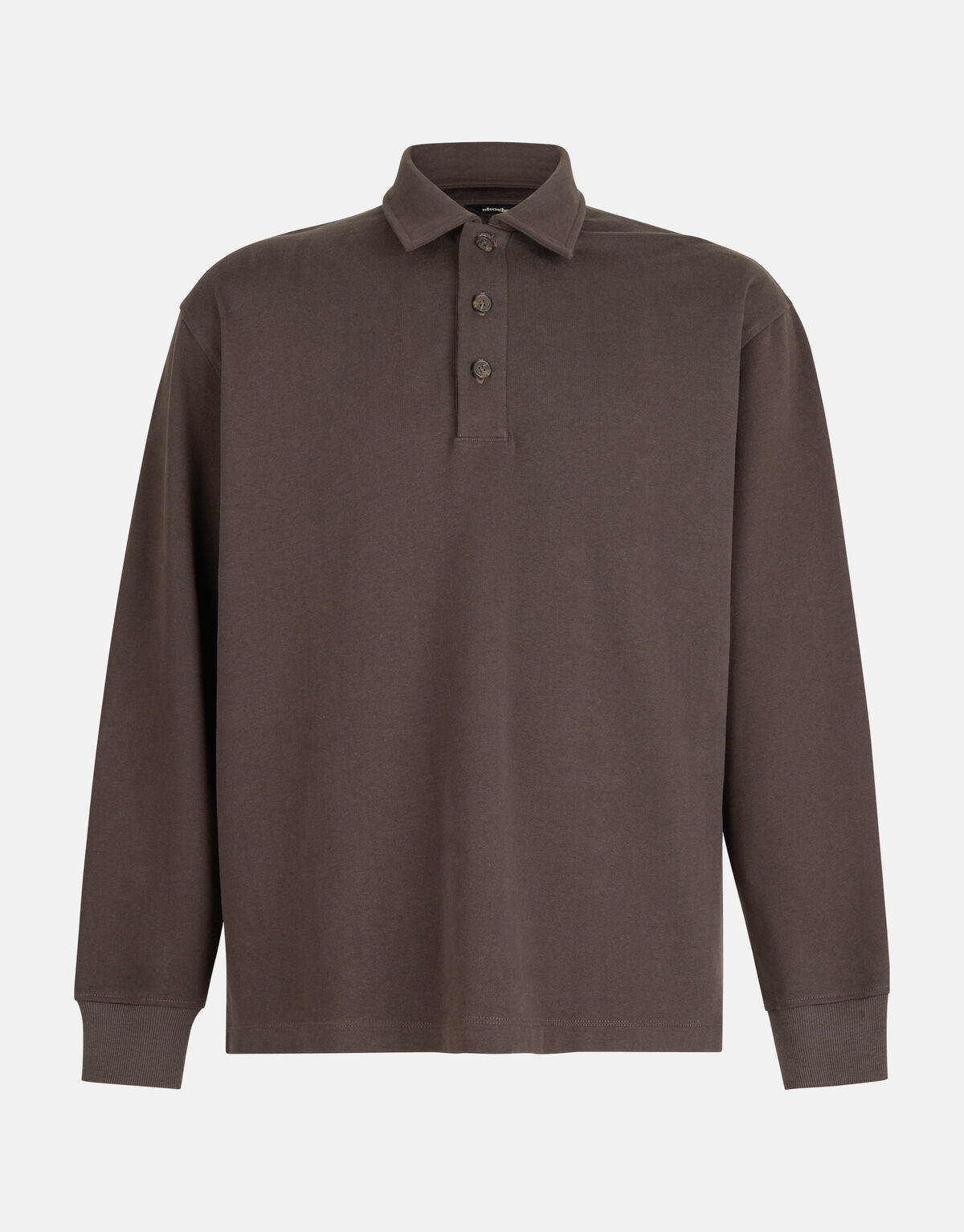 Langärmeliges Poloshirt Dunkelbraun By Fred SHOEBY MEN