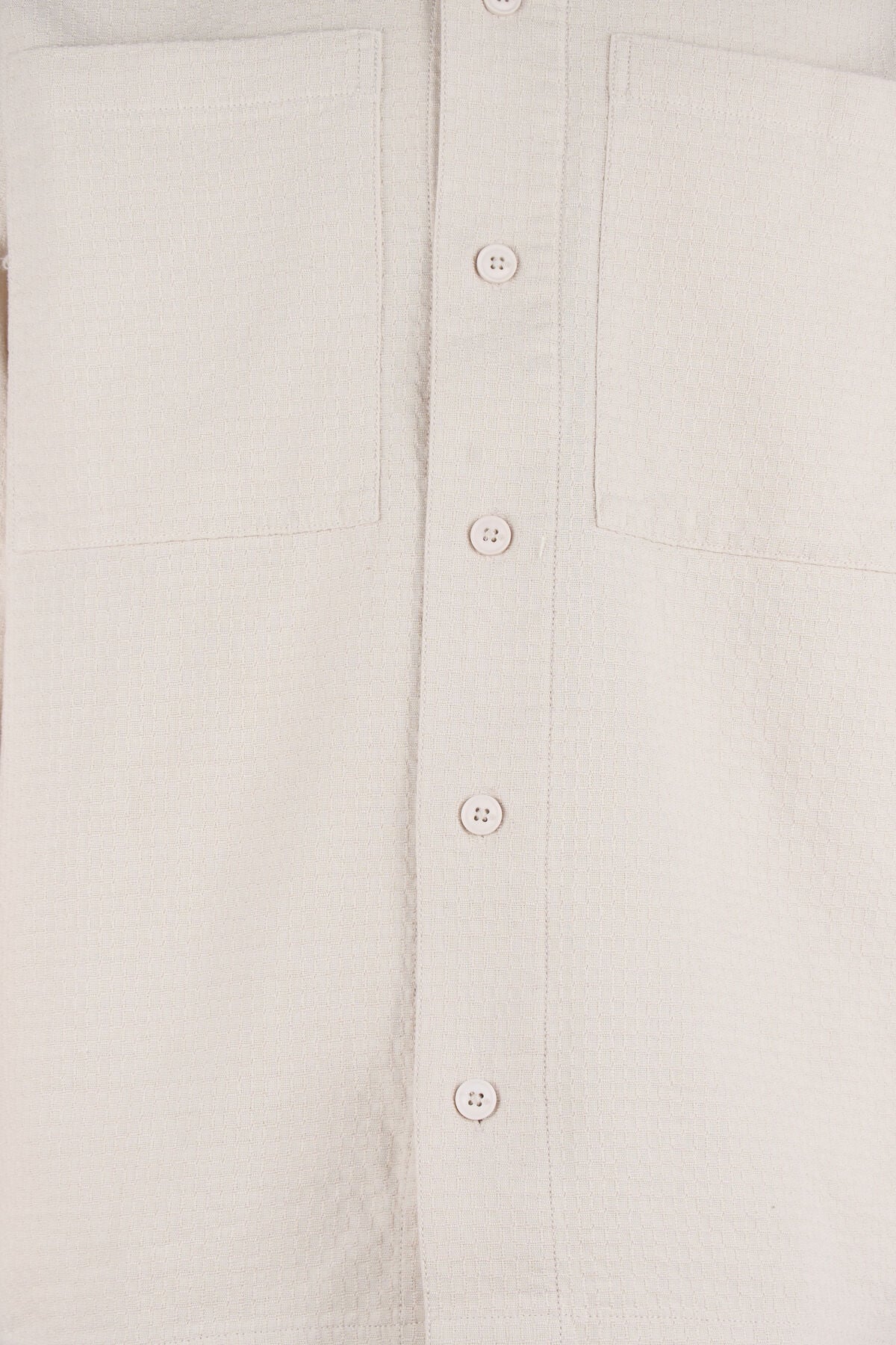Block-Jacquard-Overshirt Hellgrau SHOEBY MEN