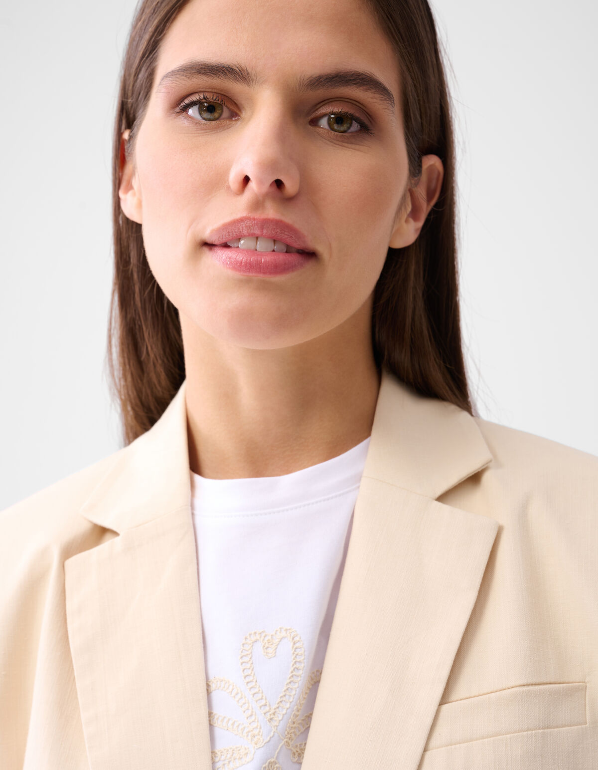 Embroidery Blazer Off White SHOEBY WOMEN