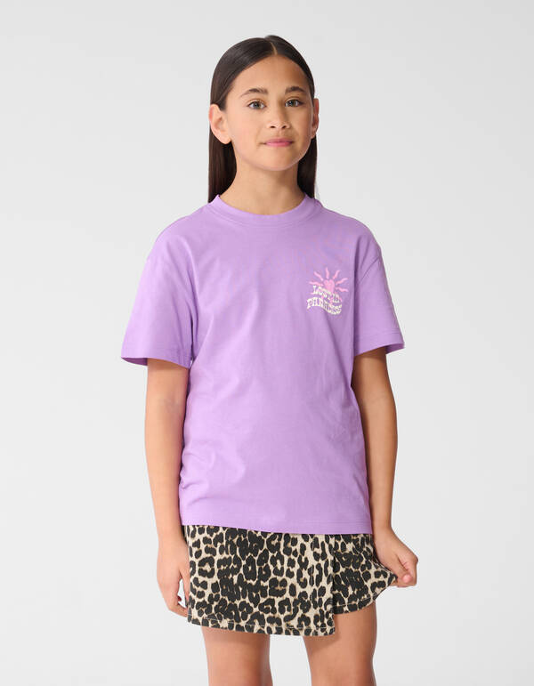 Tropical Bliss Artwork T-Shirt Lila SHOEBY GIRLS