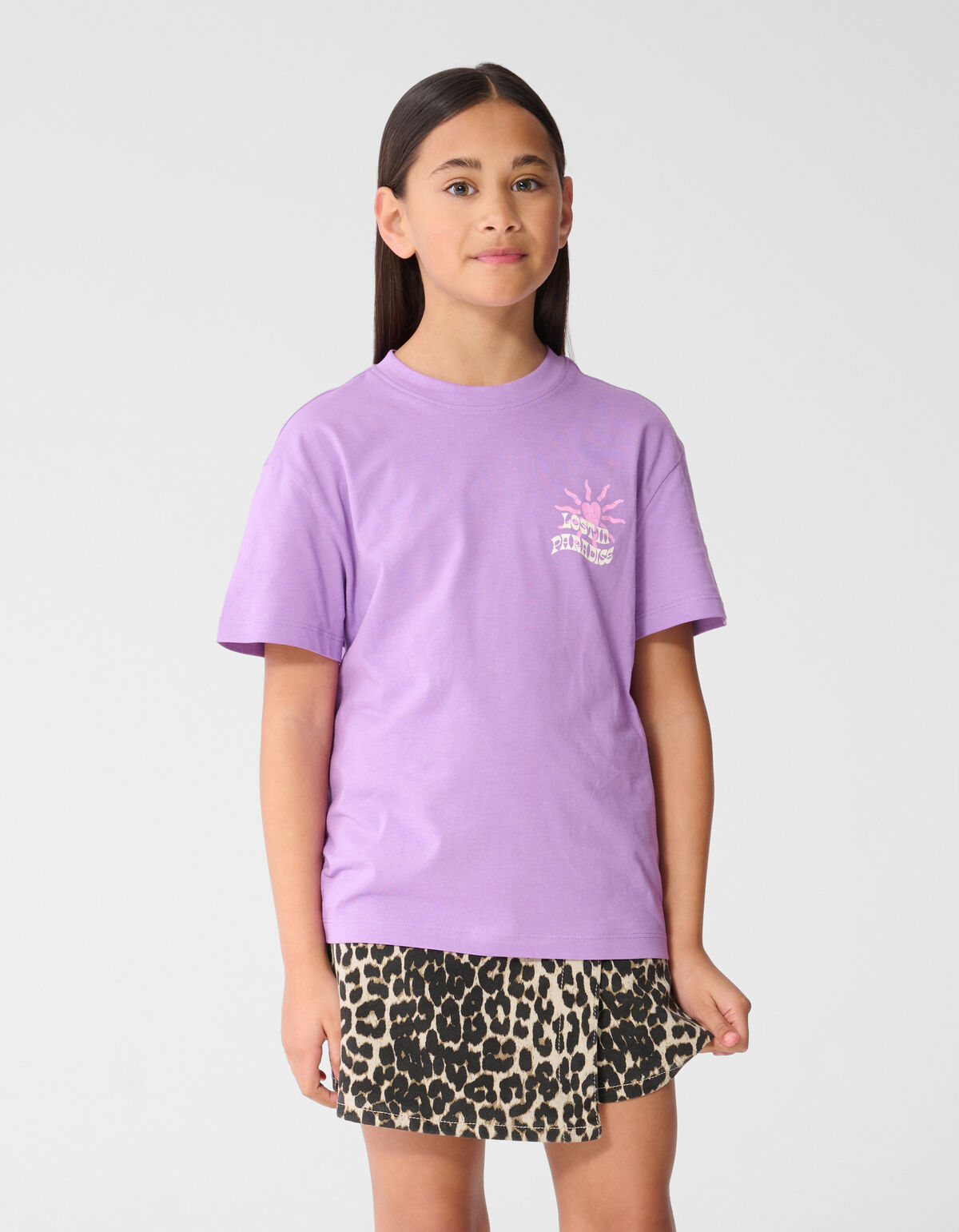 Tropical Bliss Artwork T-Shirt Lila SHOEBY GIRLS
