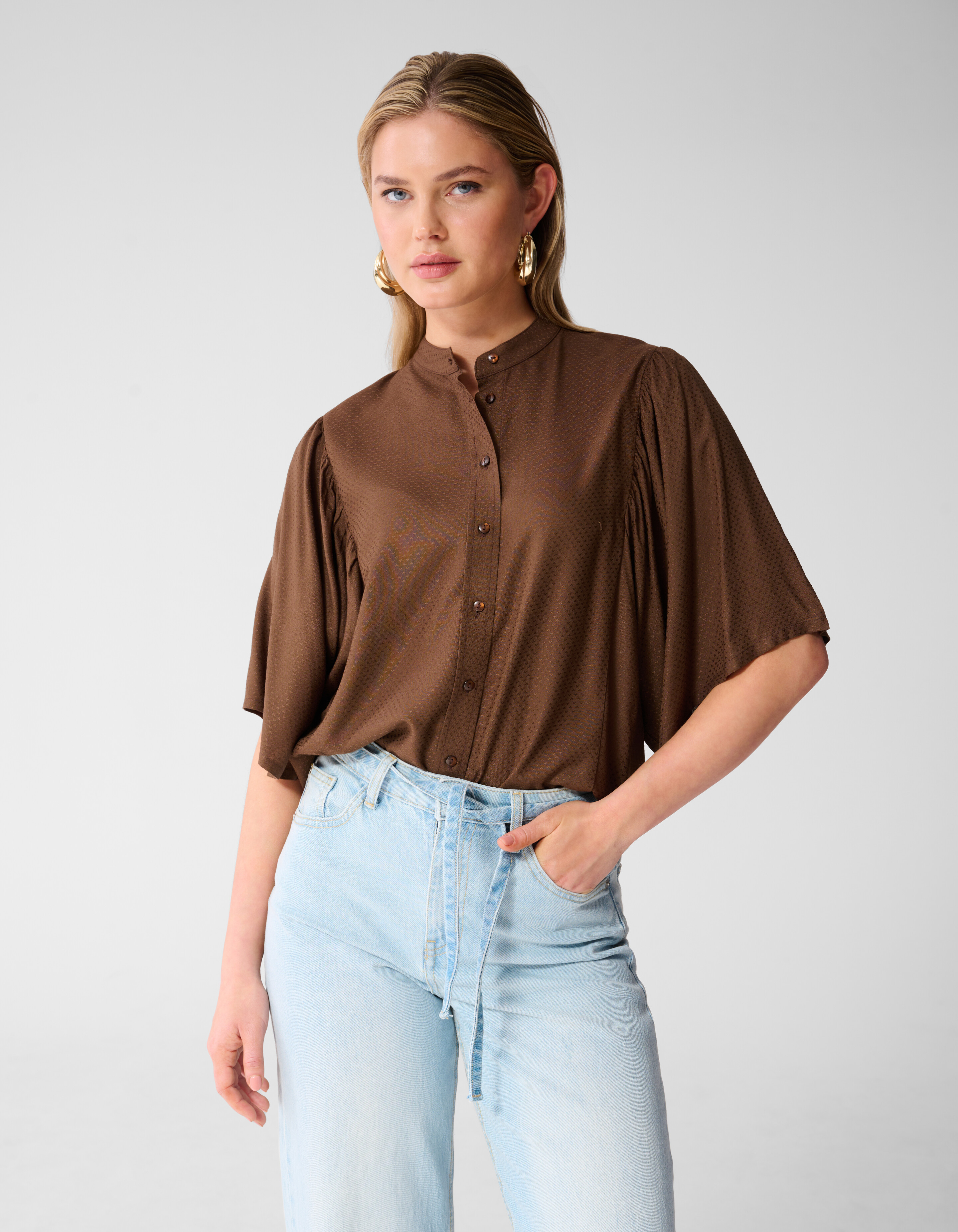 Flie&szlig;endes Top Braun SHOEBY WOMEN