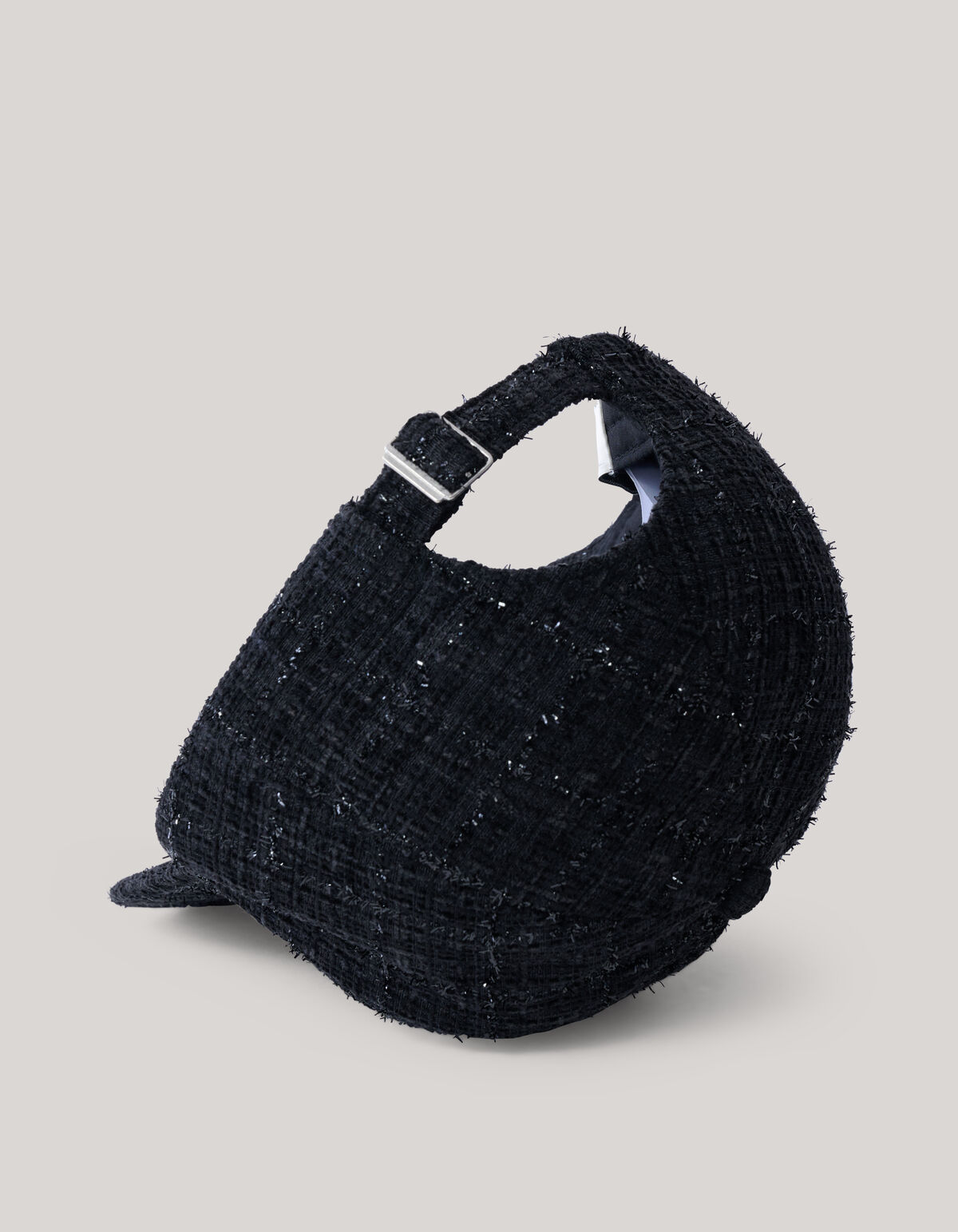 Tweed-M&uuml;tze Schwarz SHOEBY ACCESSOIRES