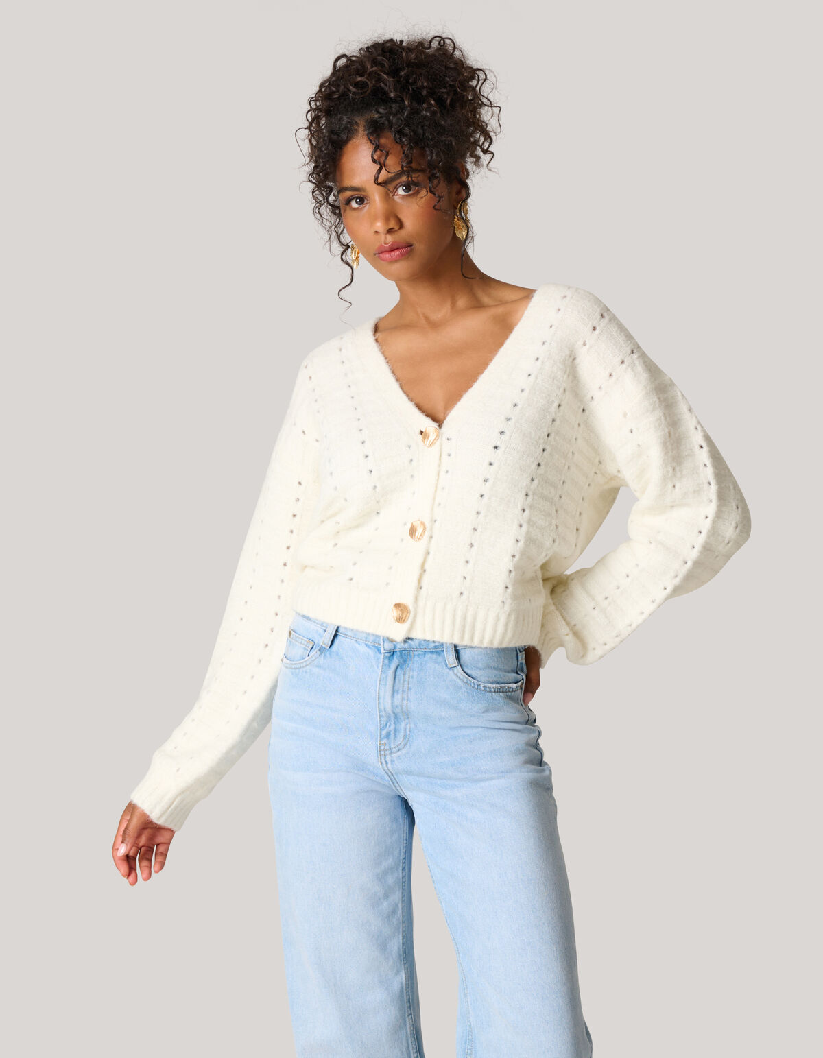 Weiche Strickjacke Off-white SHOEBY WOMEN