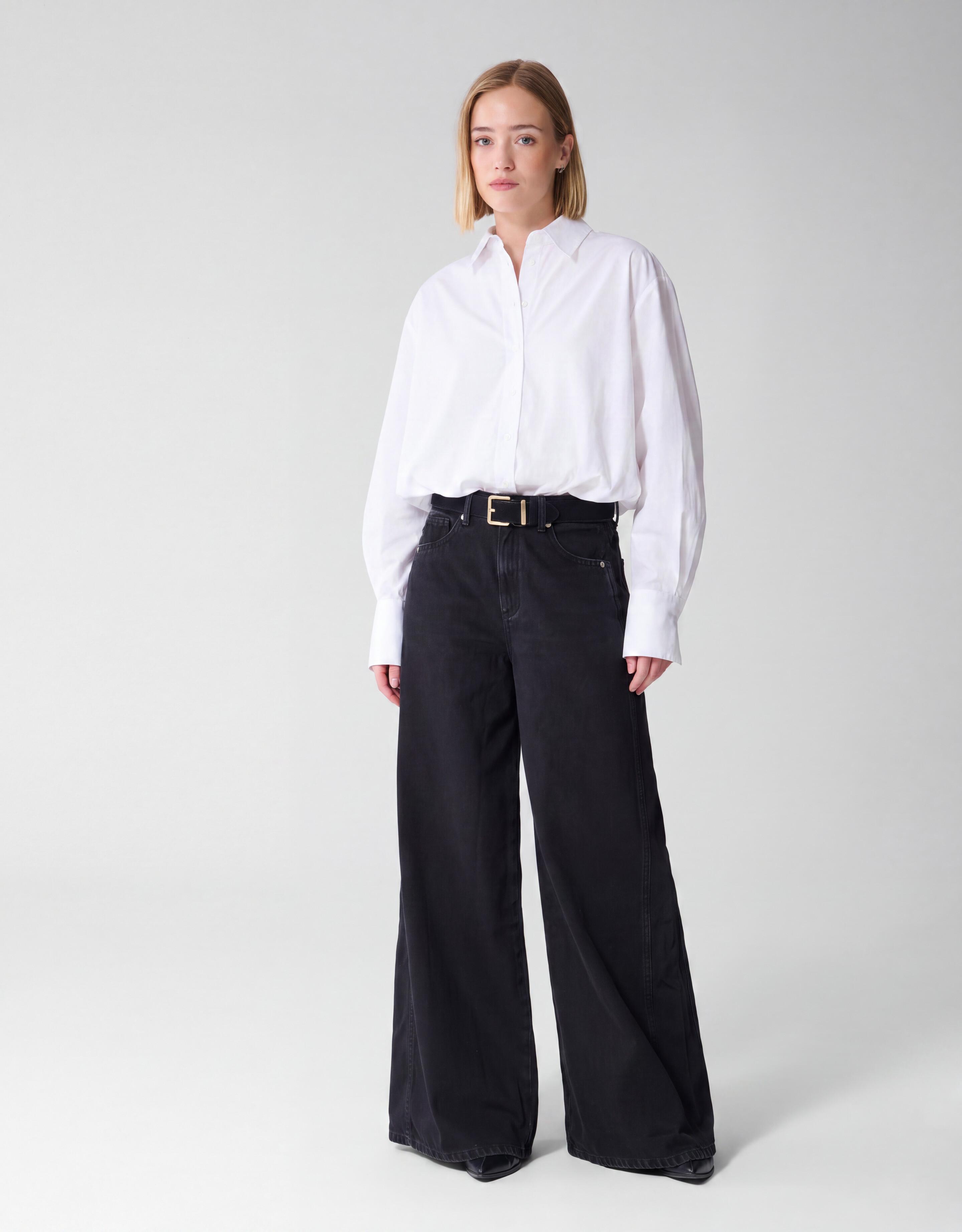 Popeline-Blusenbody in Wei&szlig; By Lonneke SHOEBY WOMEN