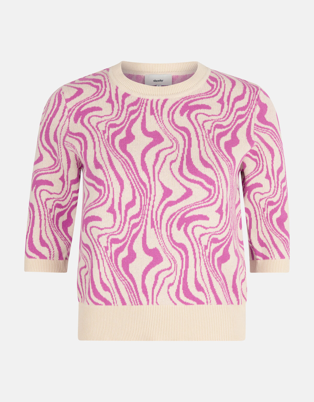 Jacquard-Swirl-Pullover Rosa SHOEBY WOMEN