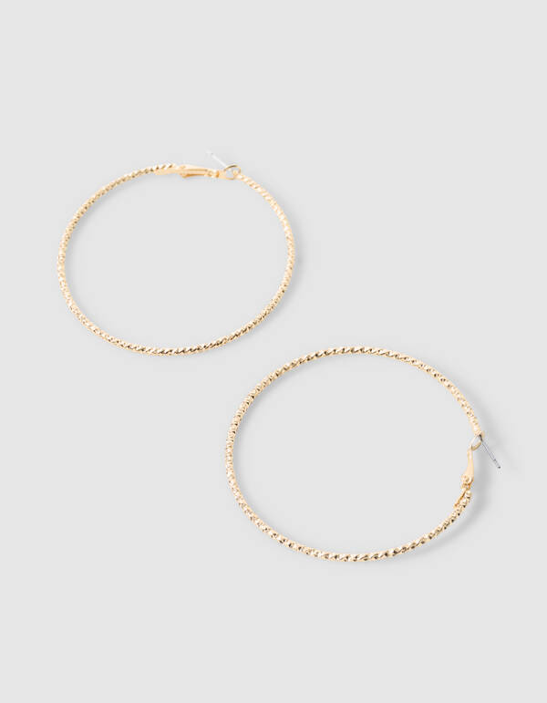 Klassische Creolen Gold SHOEBY ACCESSOIRES