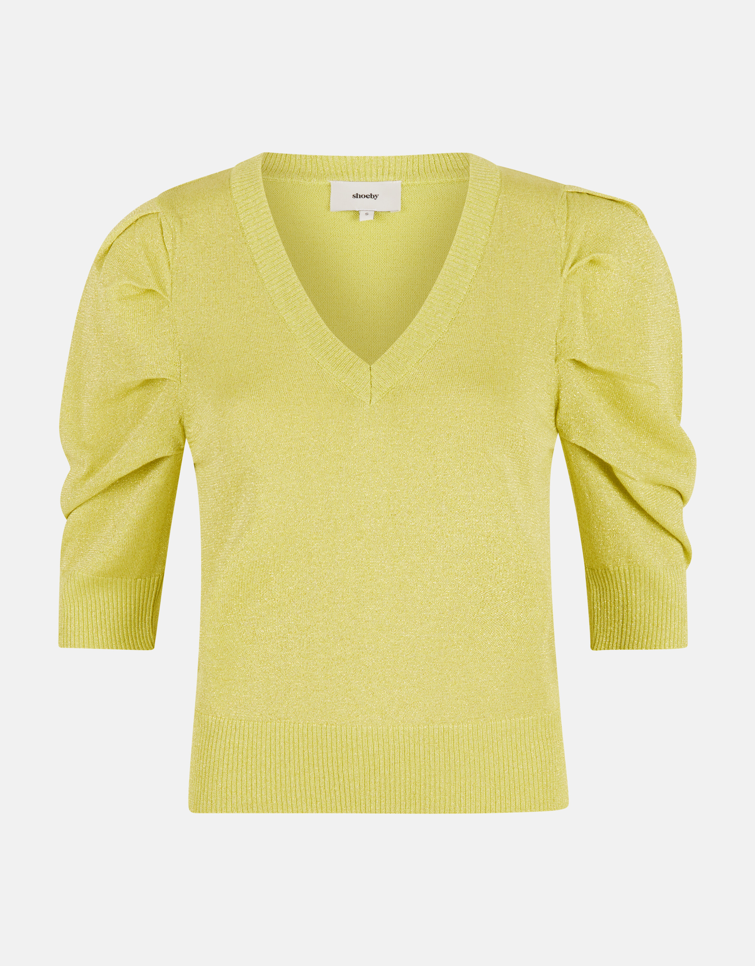 Glitzer Pullover Limettengrün SHOEBY WOMEN