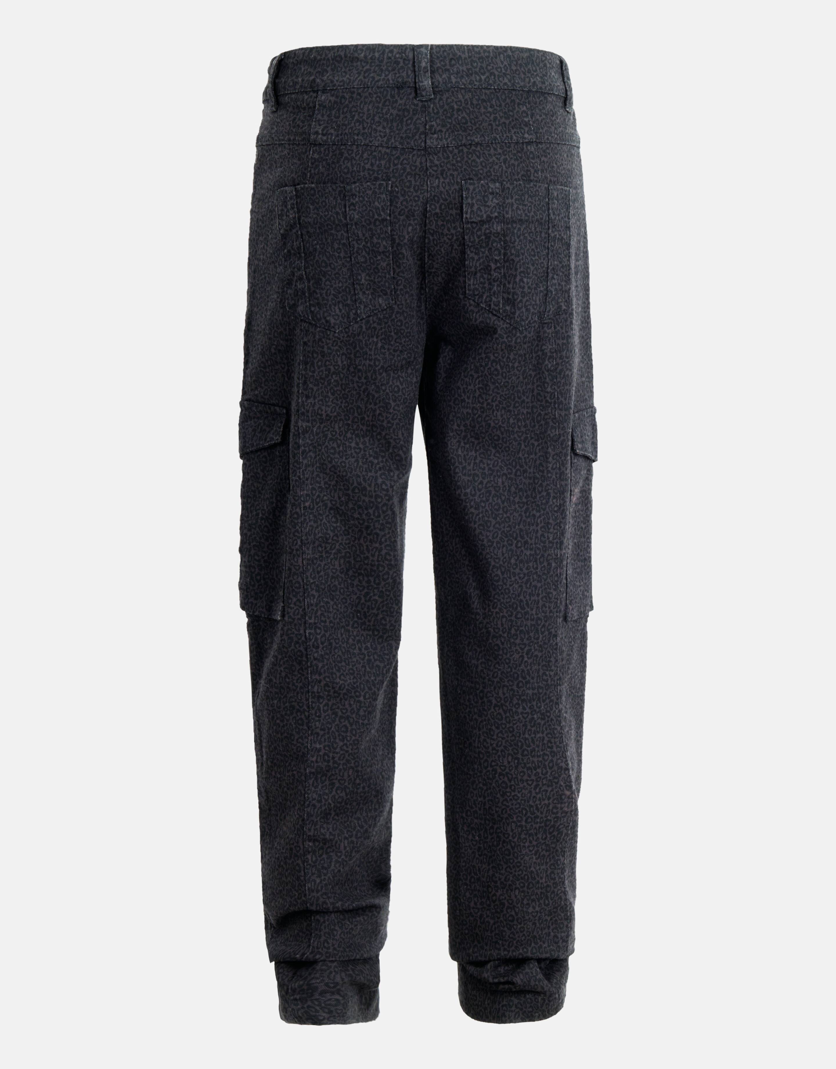 Cargo-Hose mit Leopardenmuster Dunkelgrau SHOEBY GIRLS
