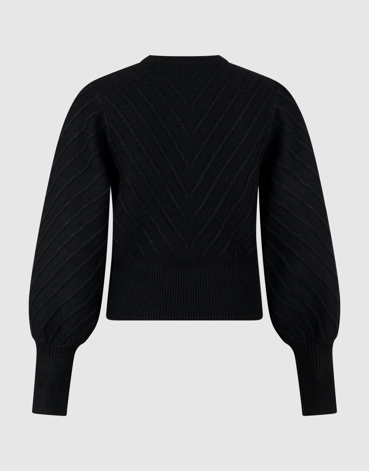 Schwarzer Glitzer-Strickpullover SHOEBY WOMEN