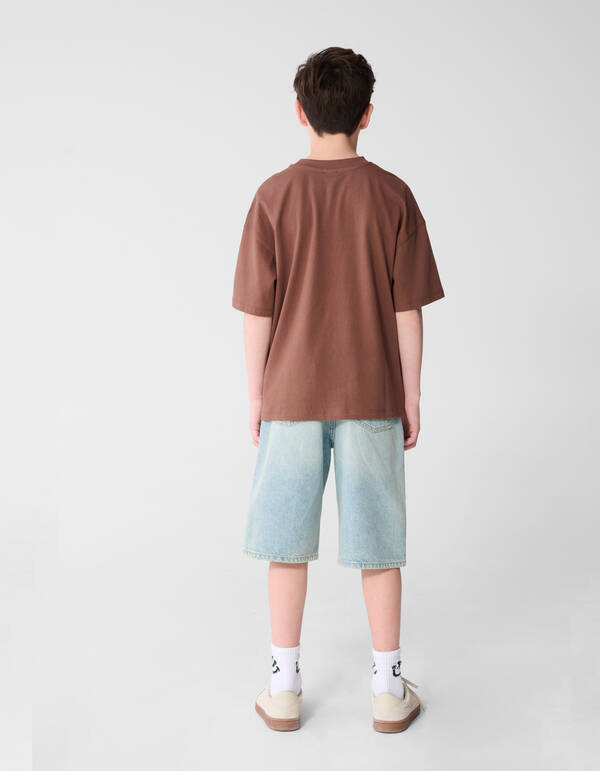 Spaghetti-Kunst T-Shirt Braun SHOEBY BOYS