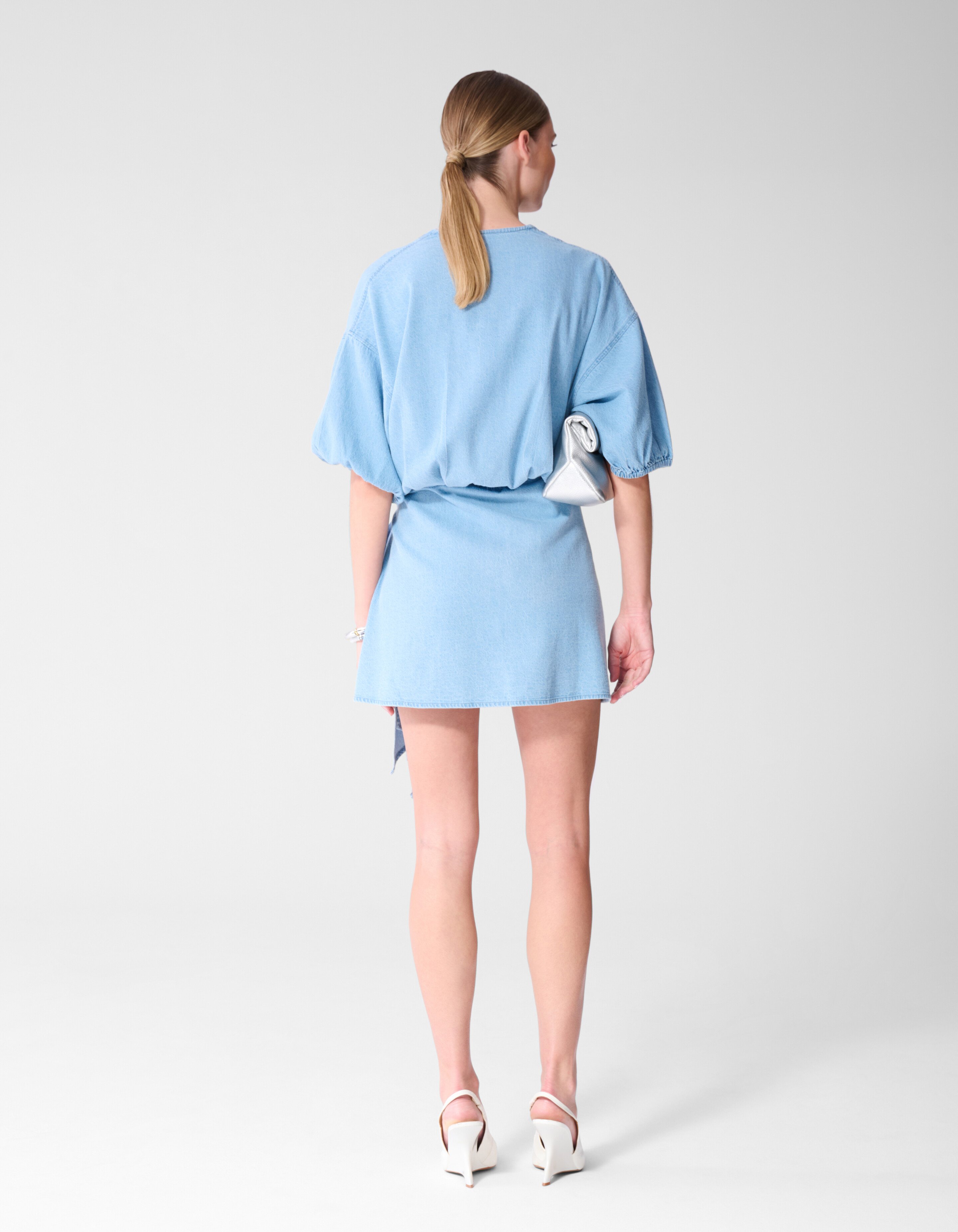 Mini Jeans Wickelkleid Blau SHOEBY WOMEN
