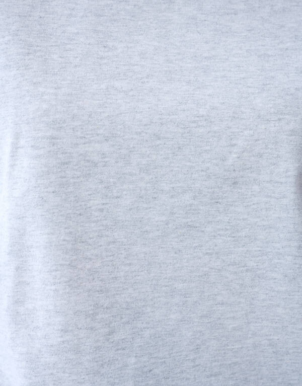 Übergroßes Basic-T-Shirt Hellgrau SHOEBY WOMEN