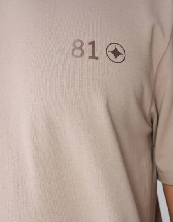 Gradient-Logo-Kunst T-Shirt Hellbraun SHOEBY MEN