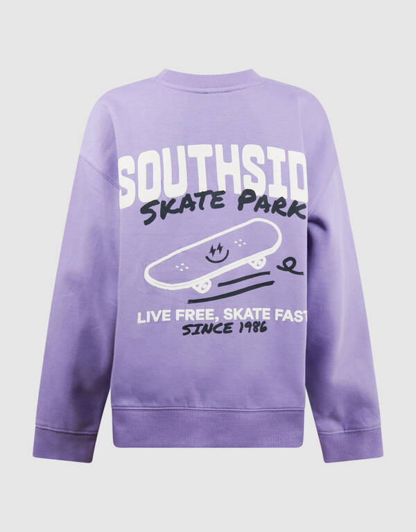 Skatepark-Kunstwerk-Pullover Lila SHOEBY BOYS