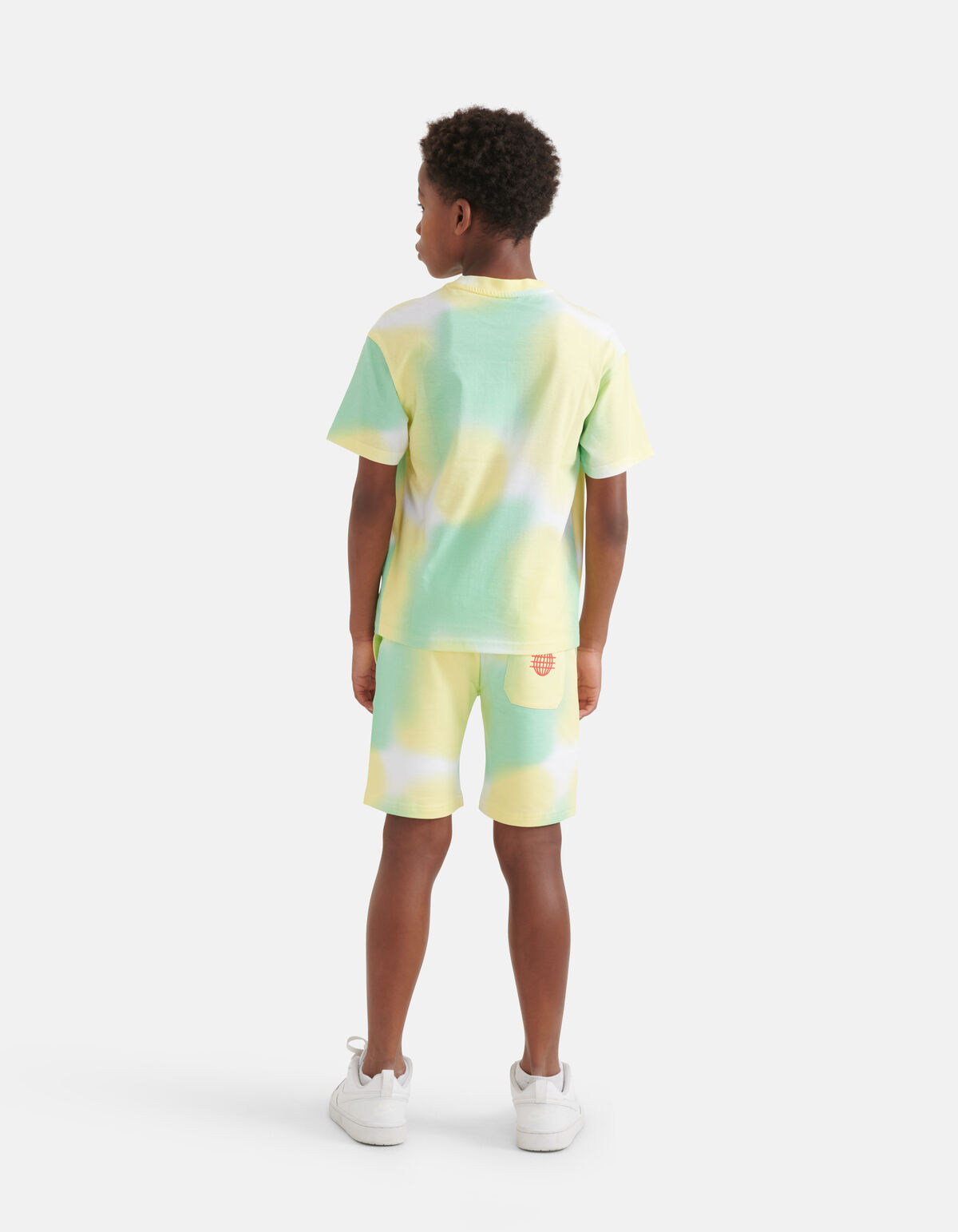 Bedruckte Tie Dye Short Grün SHOEBY BOYS