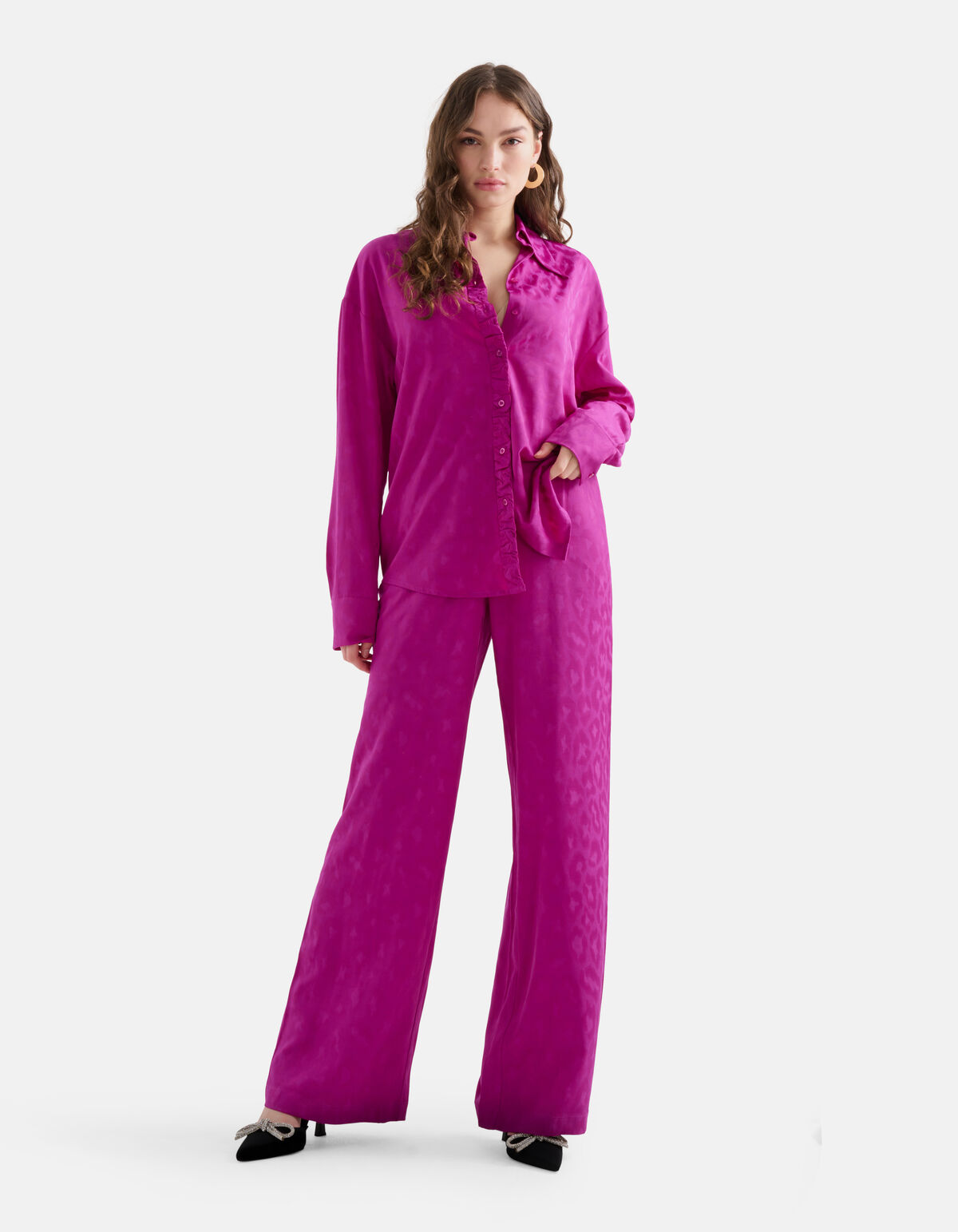 Satin-Hose Violett SHOEBY WOMEN