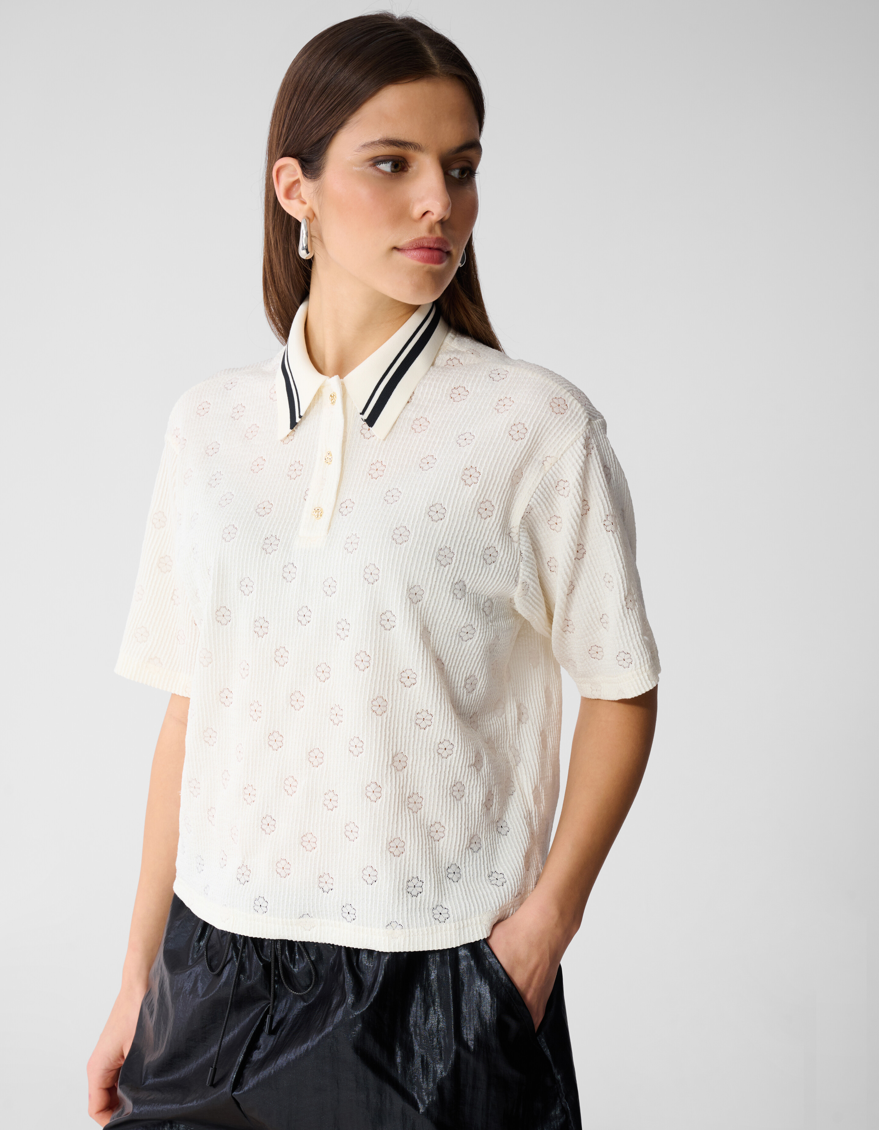 Flower Polo Gebrochenes Wei&szlig; SHOEBY WOMEN