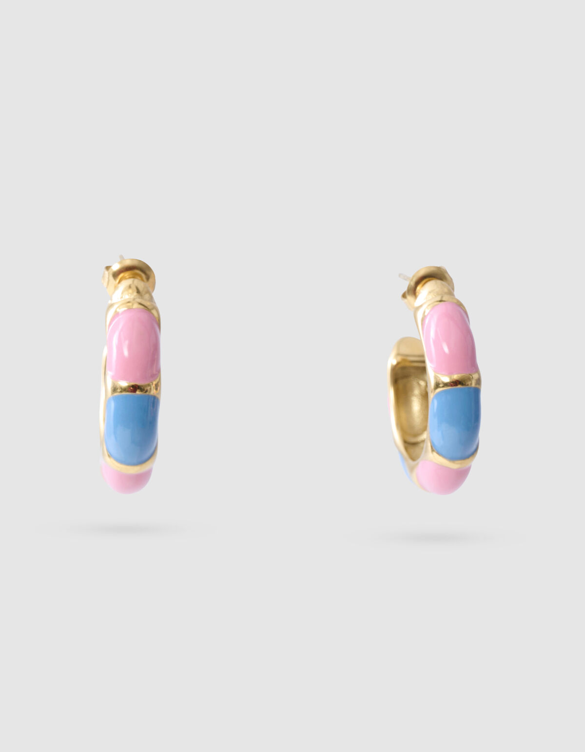 Gepunktete Ohrringe Gold SHOEBY ACCESSOIRES