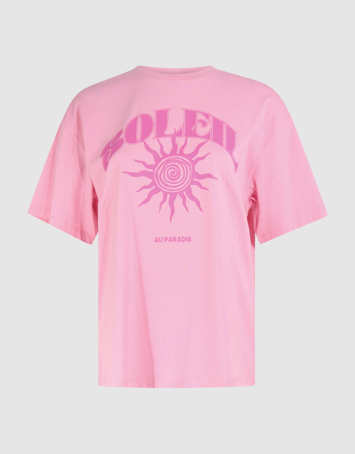 Soleil Kunstwerk T-shirt Rosa SHOEBY WOMEN