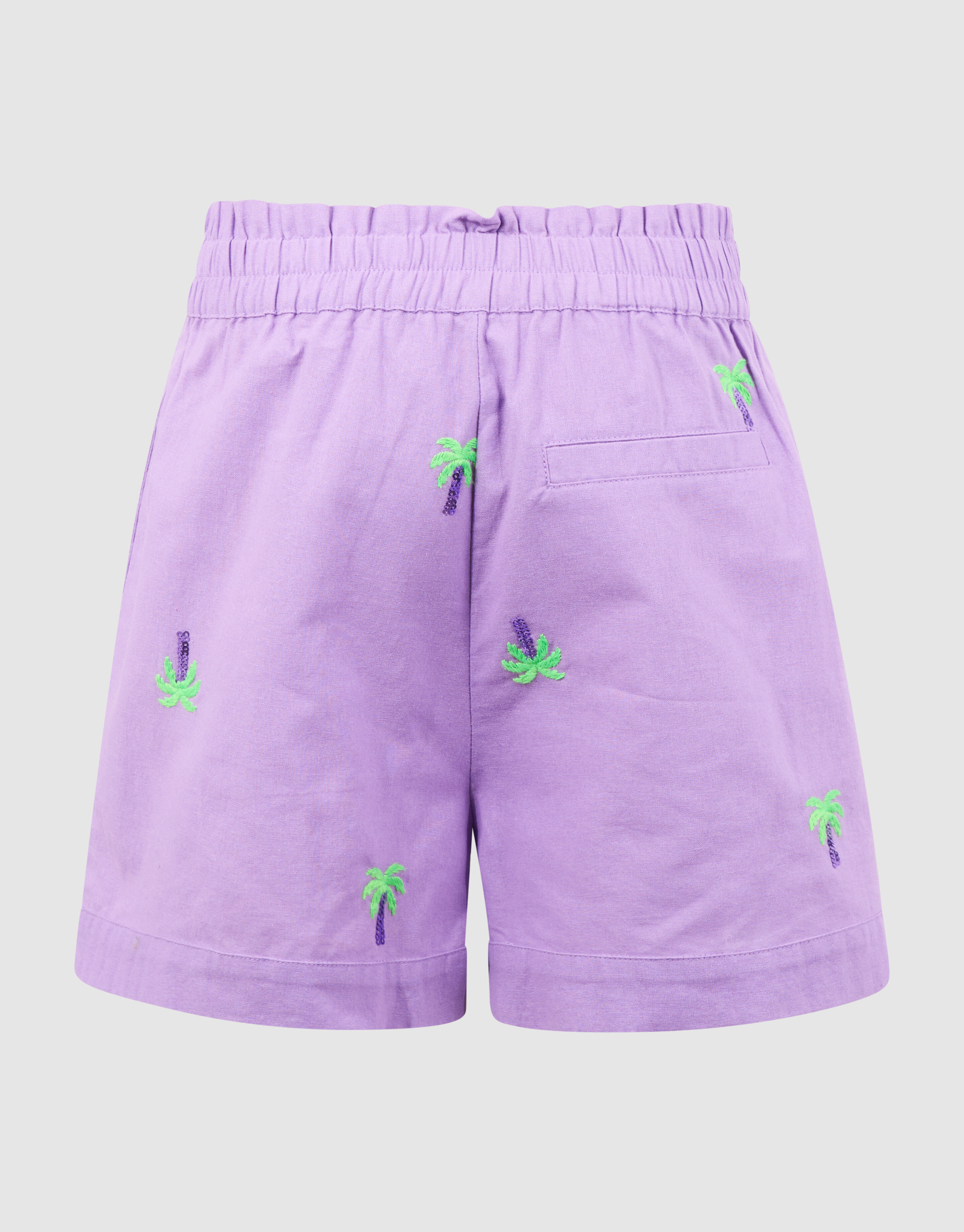 Palmbaum Stickerei Shorts Lila SHOEBY GIRLS