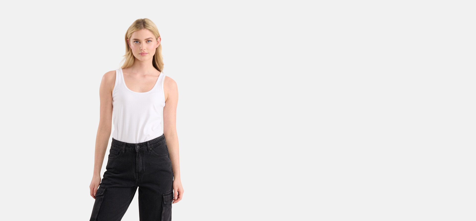 Basic Top Weiß Eksept