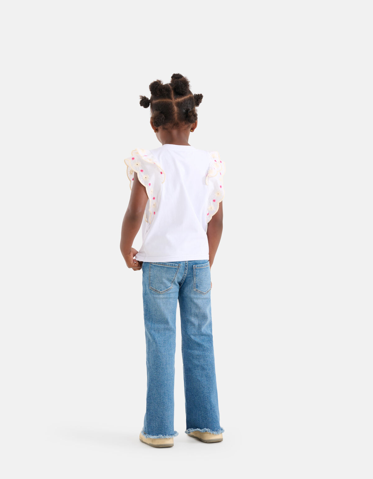 Besticktes Top Weiß SHOEBY GIRLS