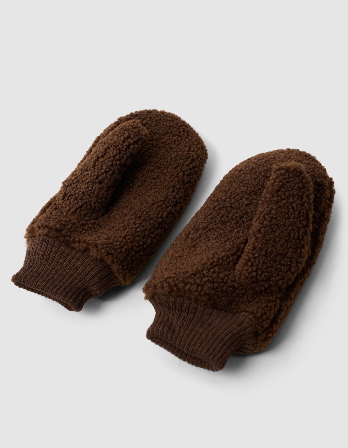 Teddy-F&auml;ustlinge, dunkelbraun SHOEBY ACCESSOIRES