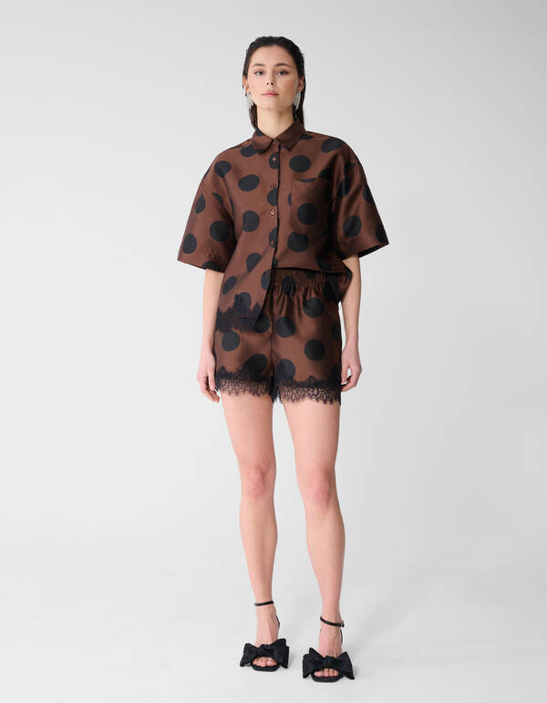 Kanten Polkadot Kurze Braun SHOEBY WOMEN