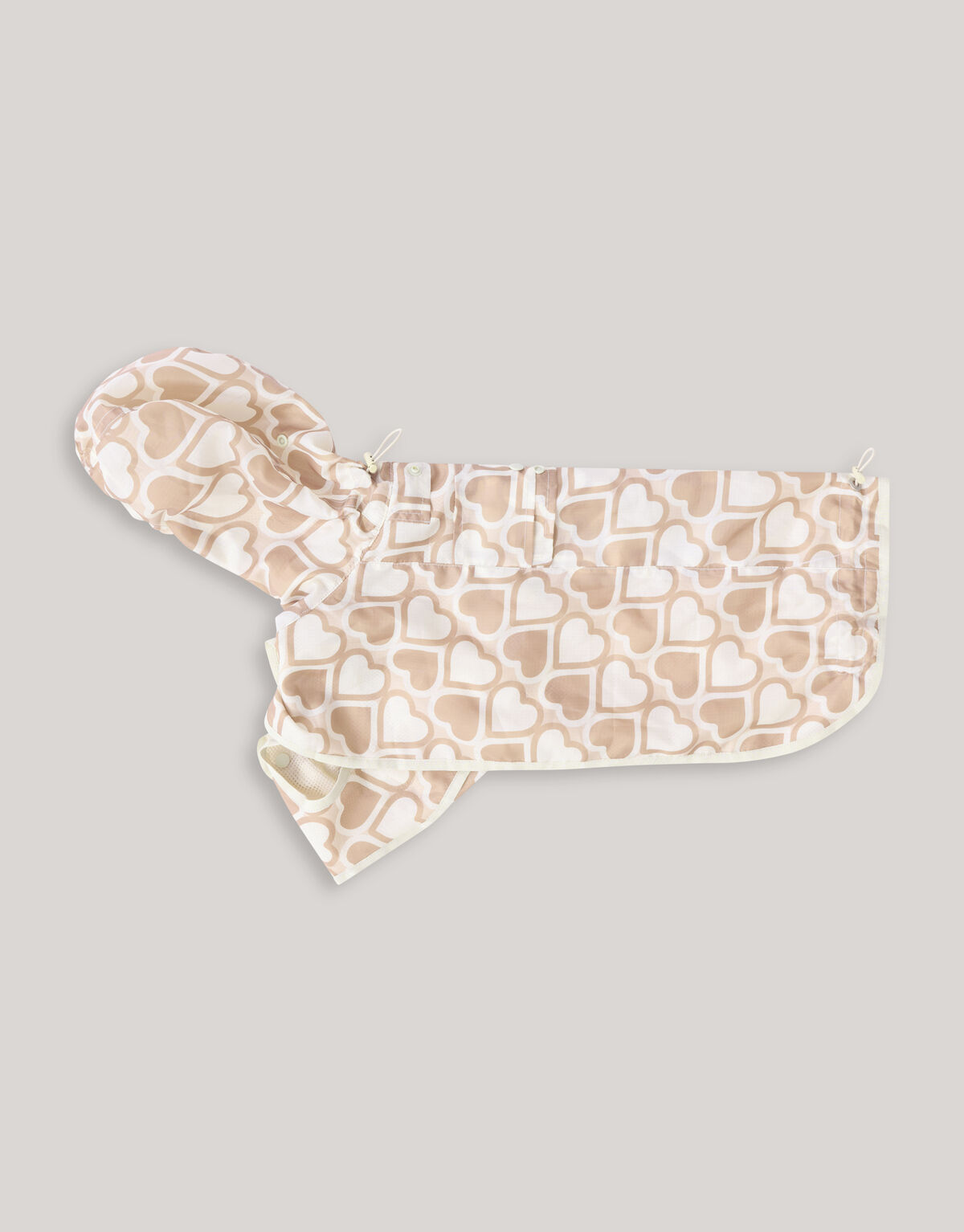 Bedruckte Hunderegenmantel Off White SHOEBY ACCESSOIRES