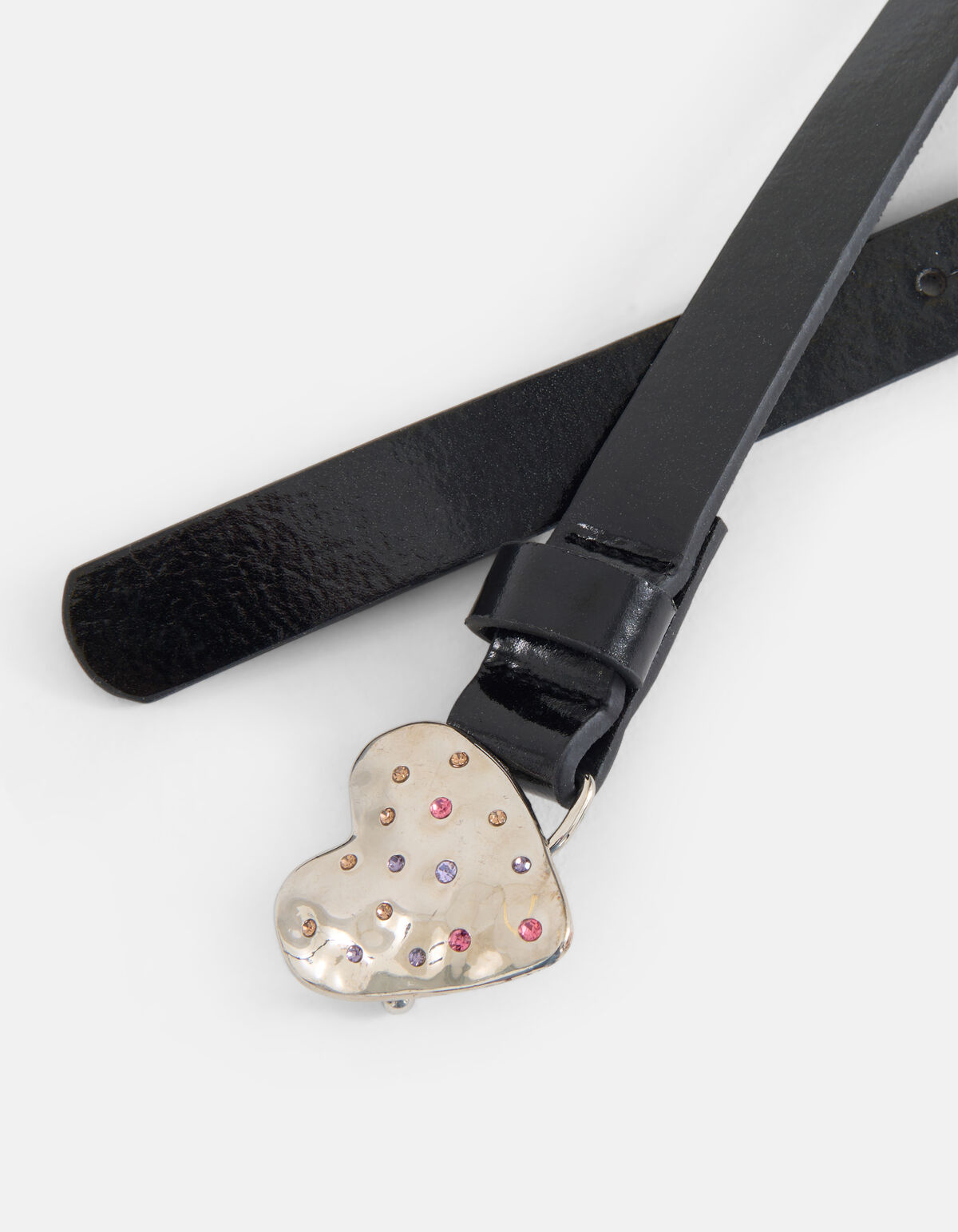 Gürtel mit Herzschnalle Schwarz SHOEBY ACCESSOIRES