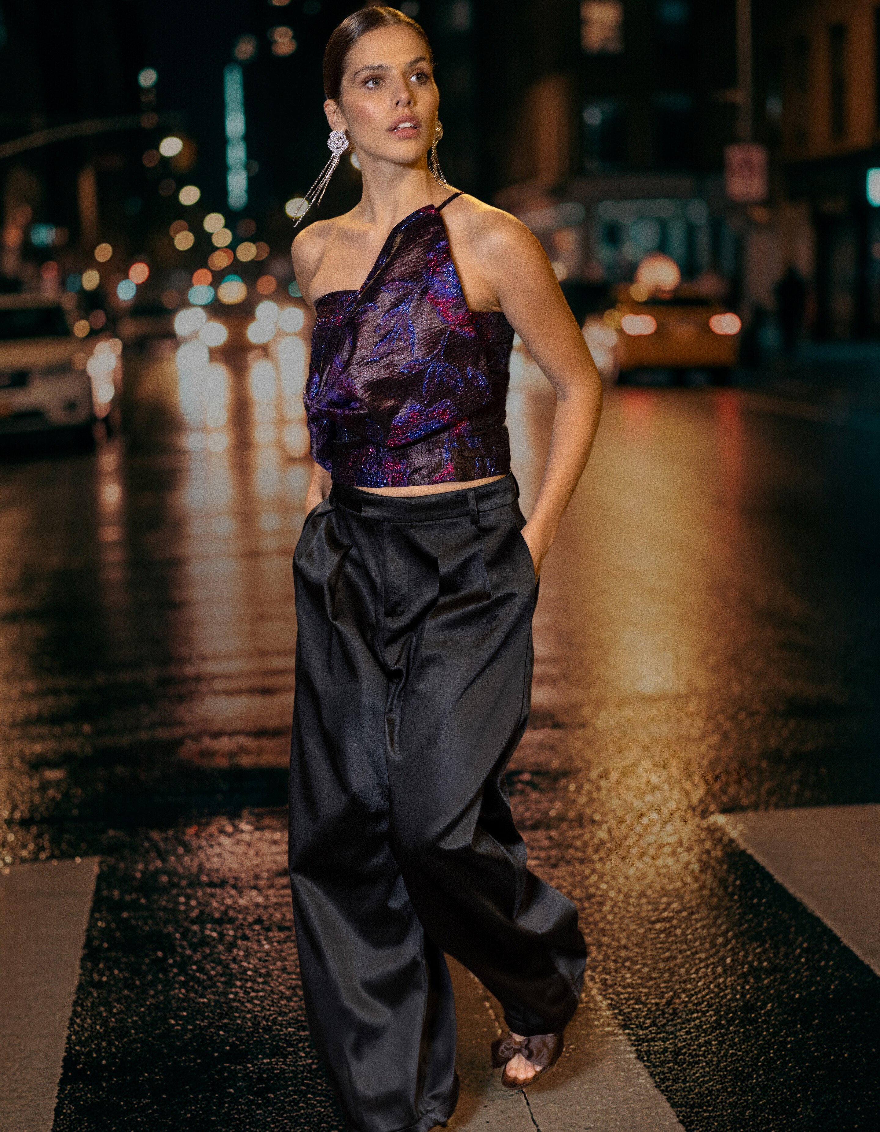 Heavy Satin Barrel Fit Hose Schwarz SHOEBY WOMEN