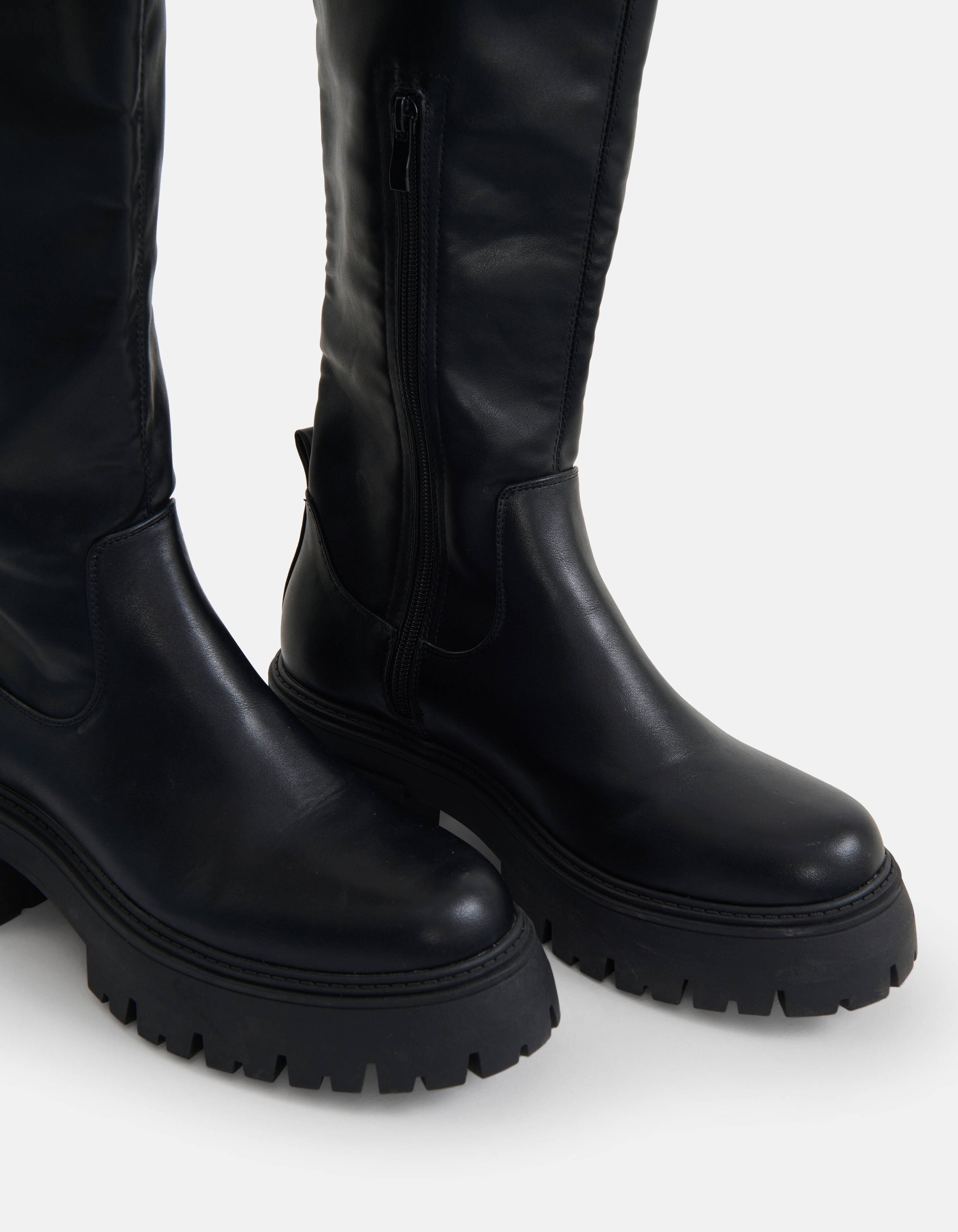 Chunky Stretch Stiefel Schwarz SHOEBY SHOES