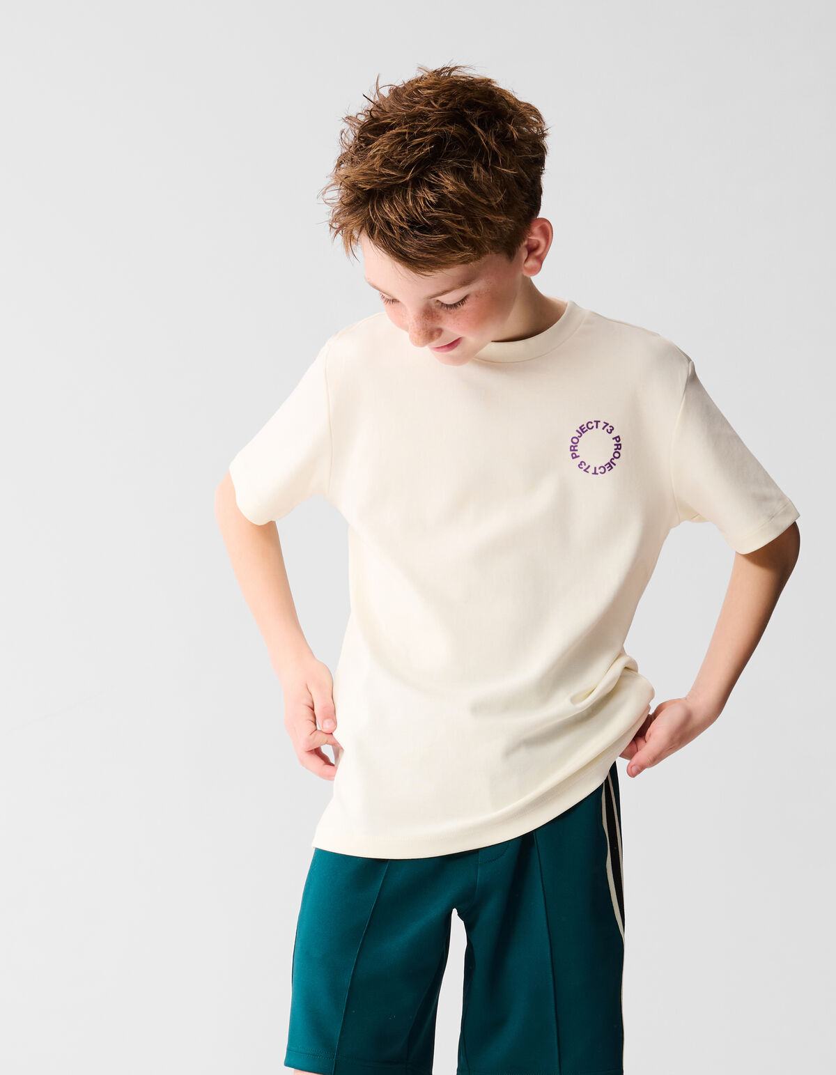 Text-T-Shirt Off White SHOEBY BOYS