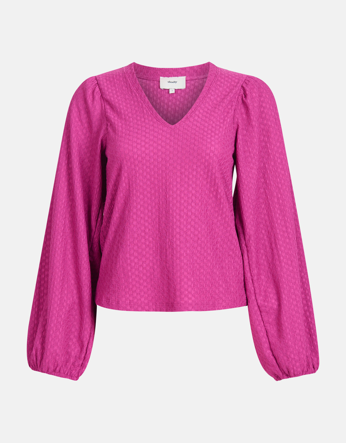 LA-SBCRINKLE V NECK LONGSLEEVE SHOEBY WOMEN