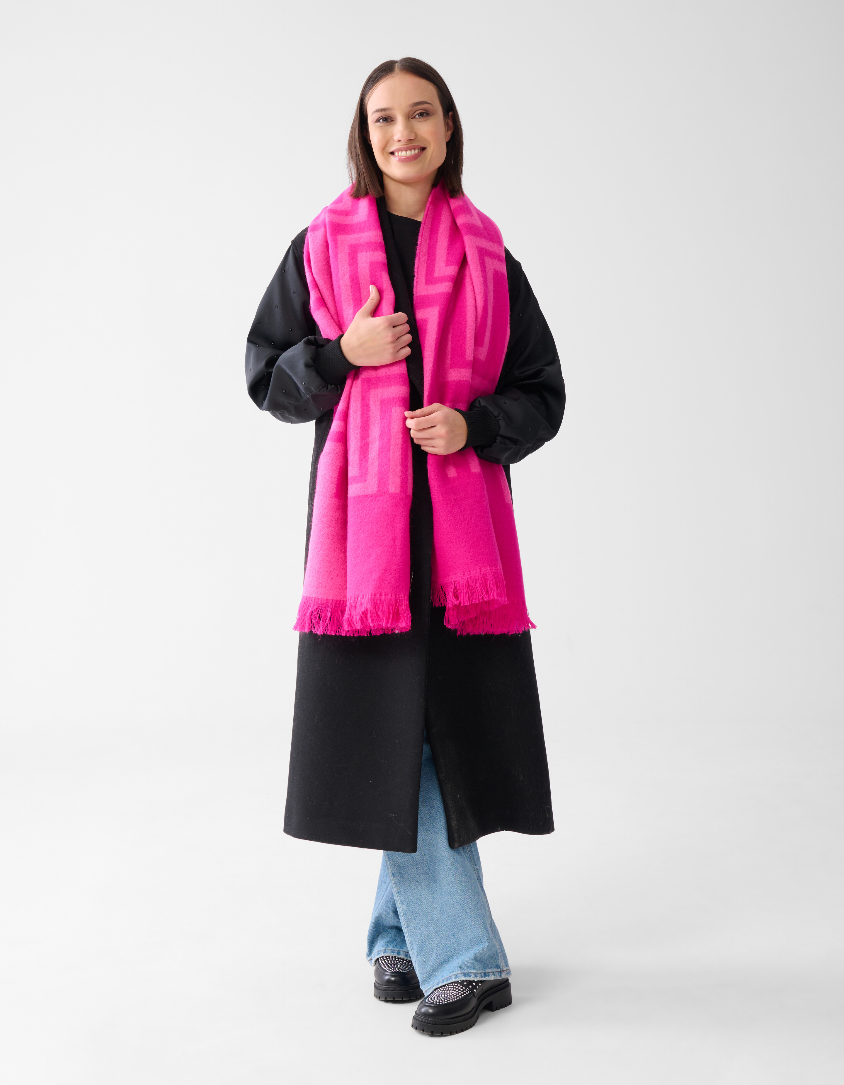 Grafik-Schal Rosa SHOEBY ACCESSOIRES