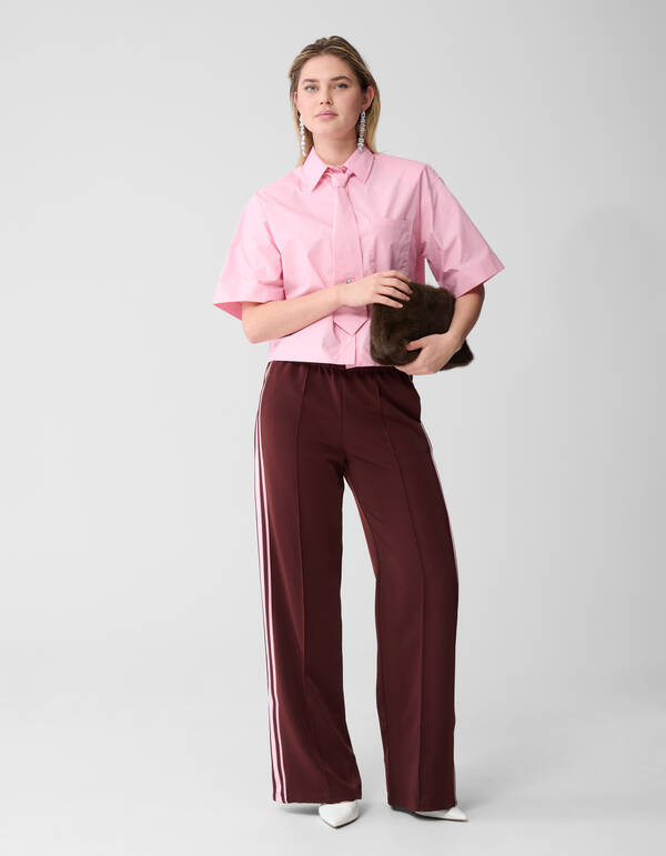 Sportliche, weite Hose, dunkelrot SHOEBY WOMEN