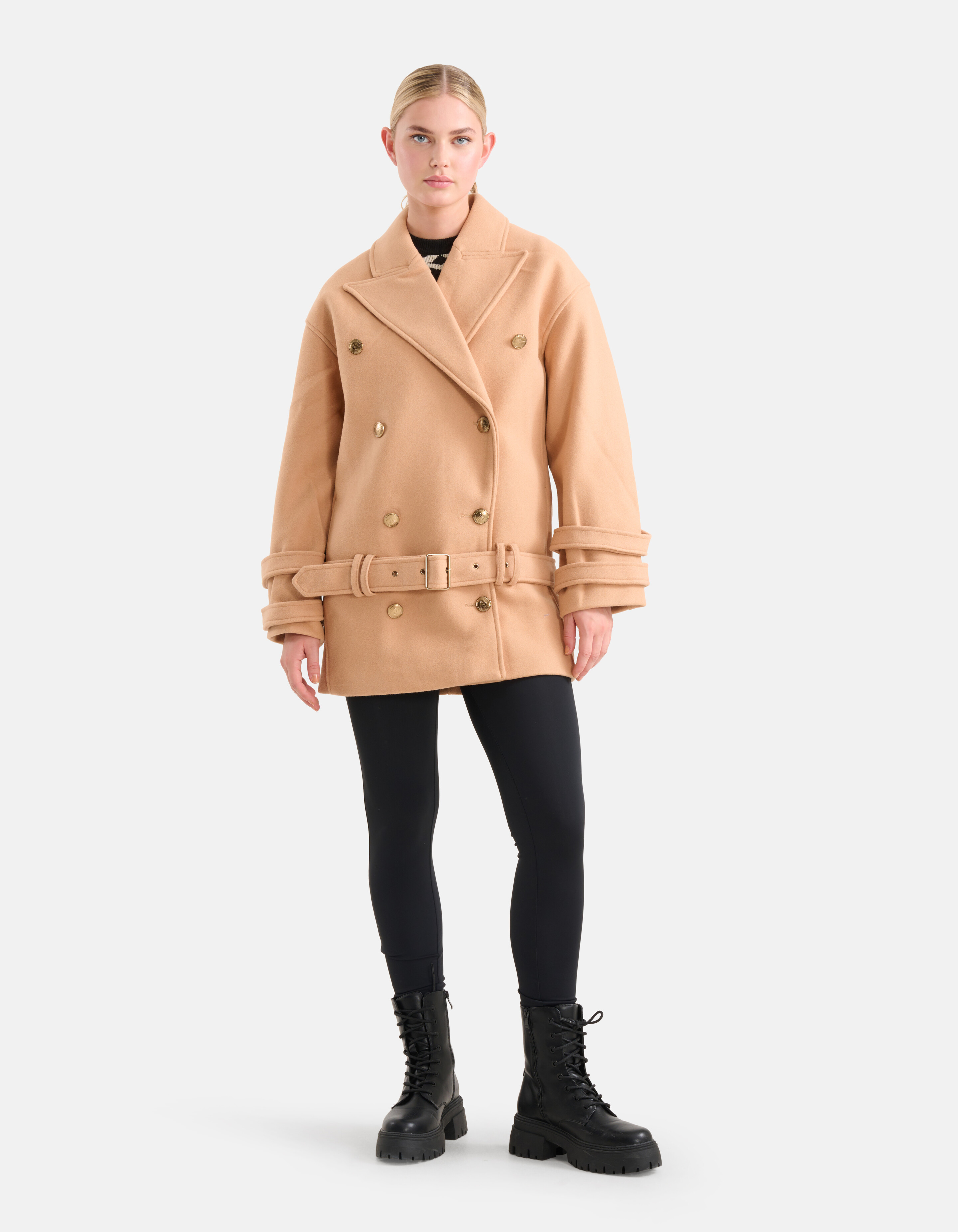 Kurze Manteljacke Braun SHOEBY WOMEN