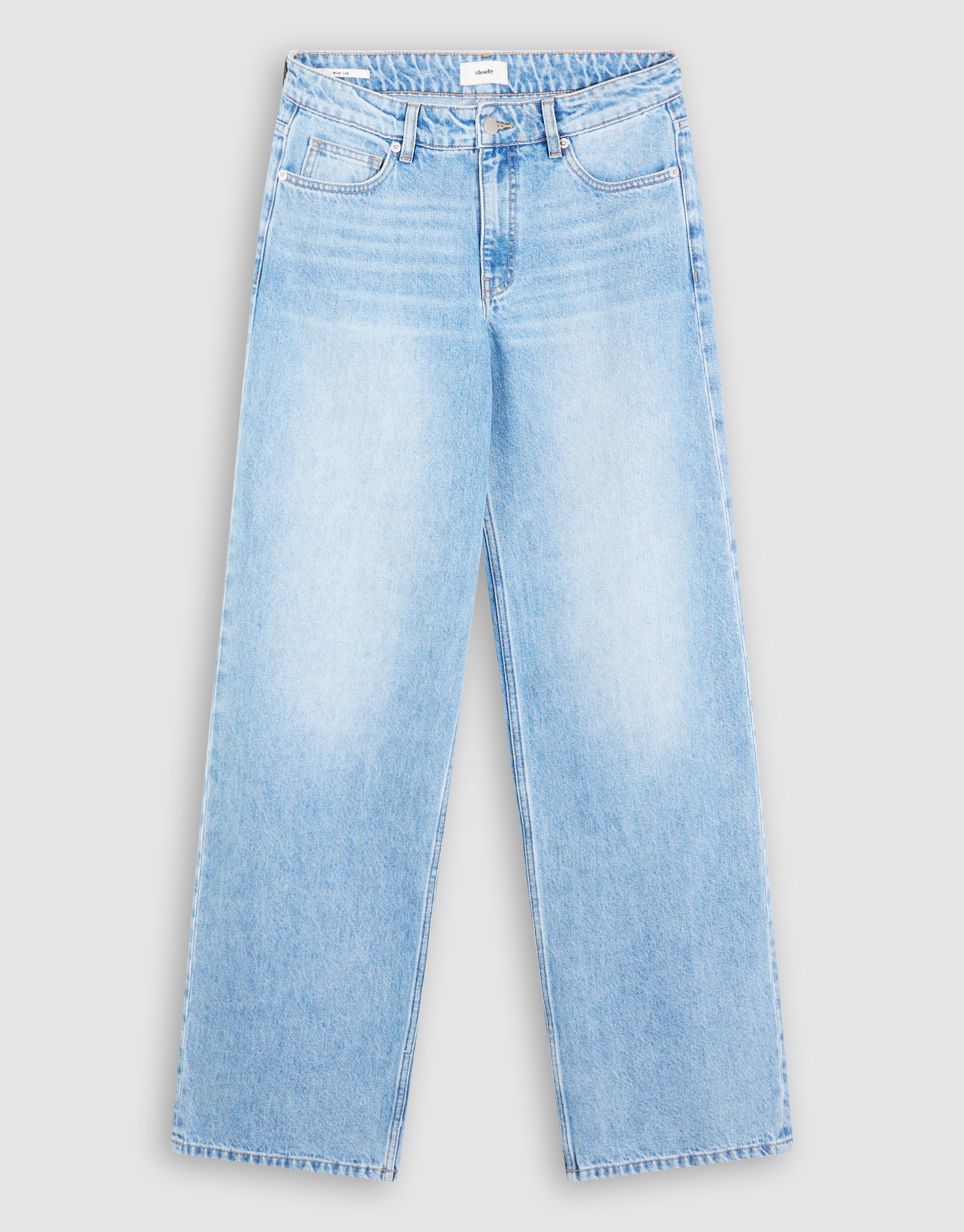 Mittelhoher Bund, weites Bein, mittlerer Taillenum SHOEBY WOMEN