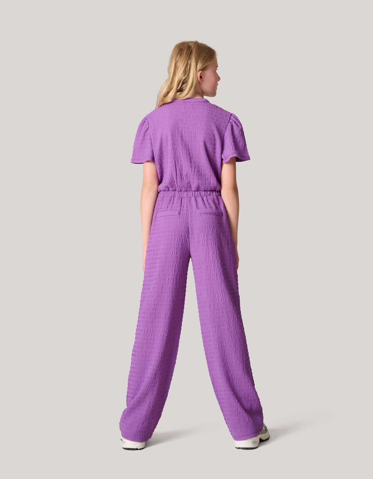 Gehäkelter Jumpsuit Dunkelviolett SHOEBY GIRLS