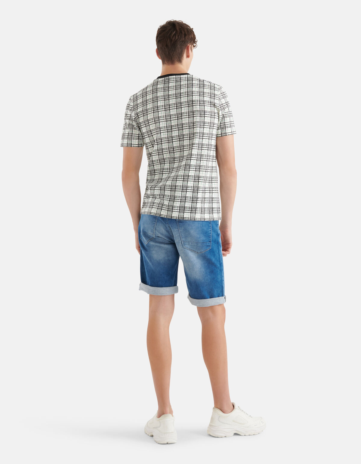 Kariertes T-shirt Off White SHOEBY MEN