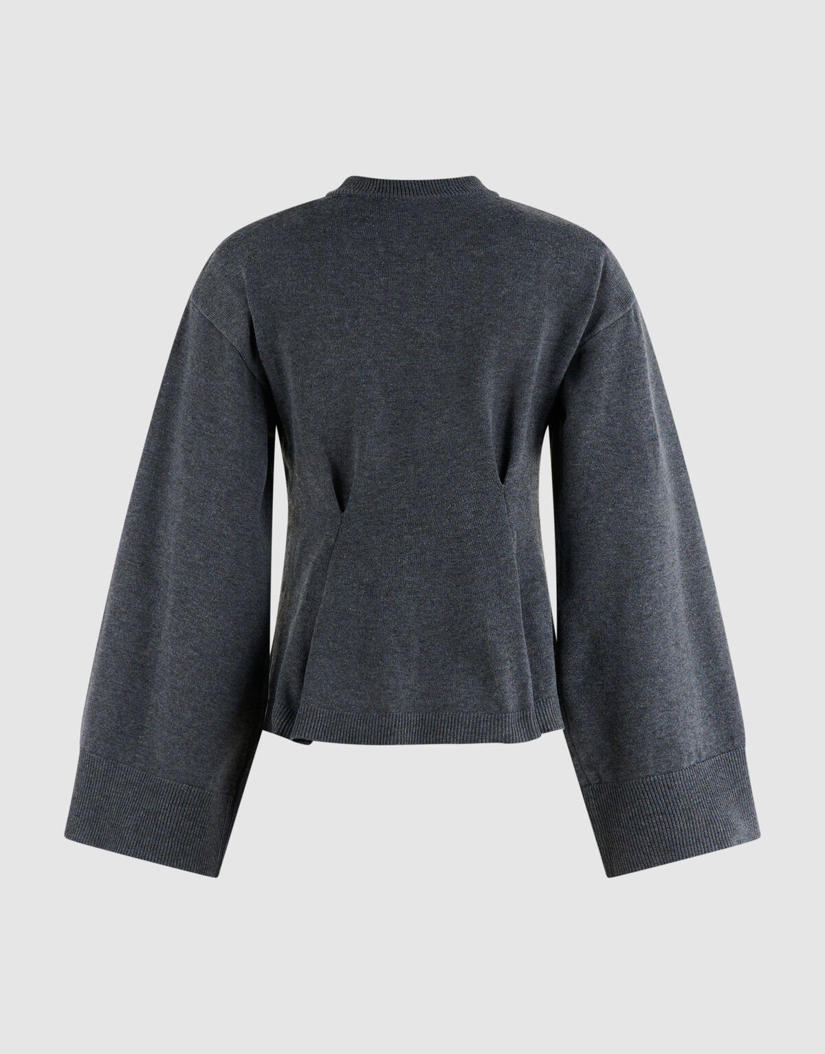 Peplum Strickpullover Dunkelgrau SHOEBY WOMEN
