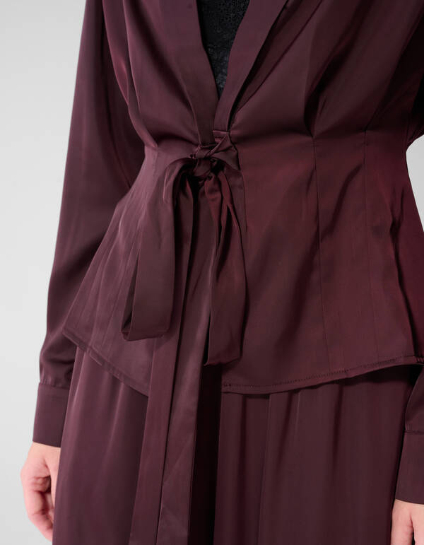 Taillierte Bluse Dunkelrot By Mieke SHOEBY WOMEN