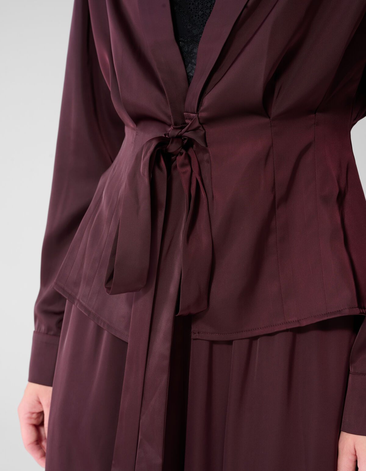Taillierte Bluse Dunkelrot By Mieke SHOEBY WOMEN