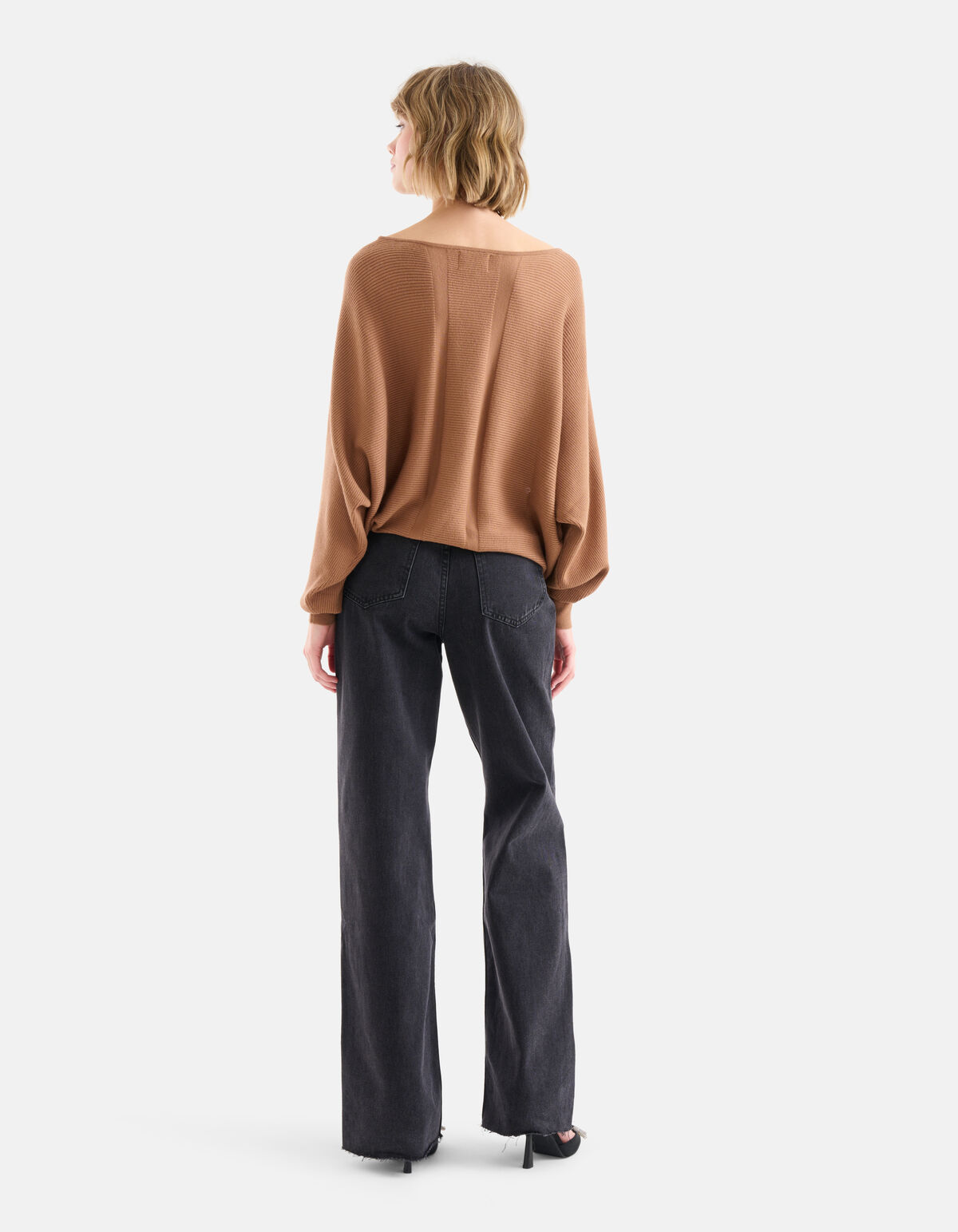 Pullover mit Fledermausärmeln Braun SHOEBY WOMEN