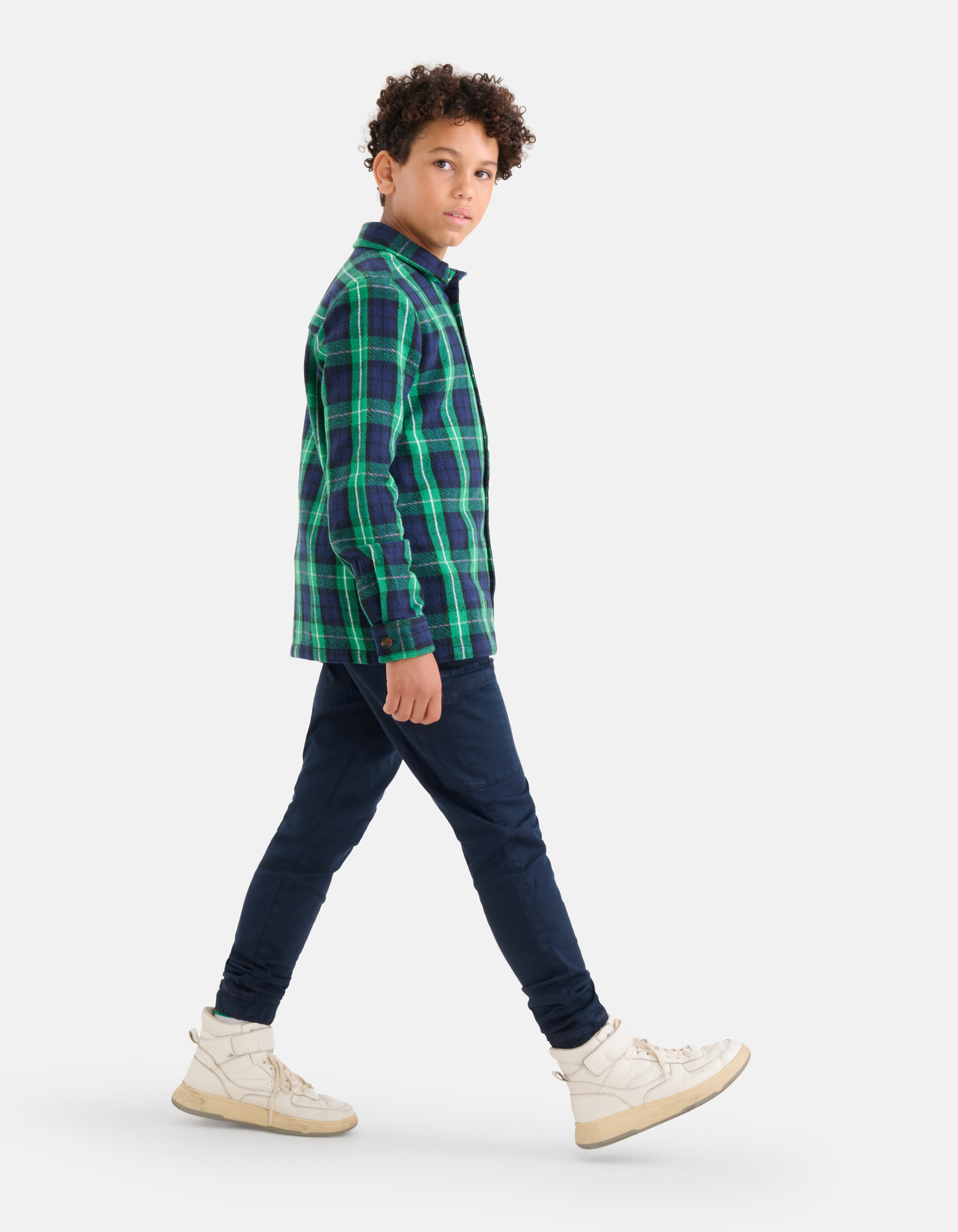 Weiches kariertes Hemd Grün SHOEBY BOYS